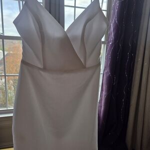 BCBGeneration Strapless Cream Dress